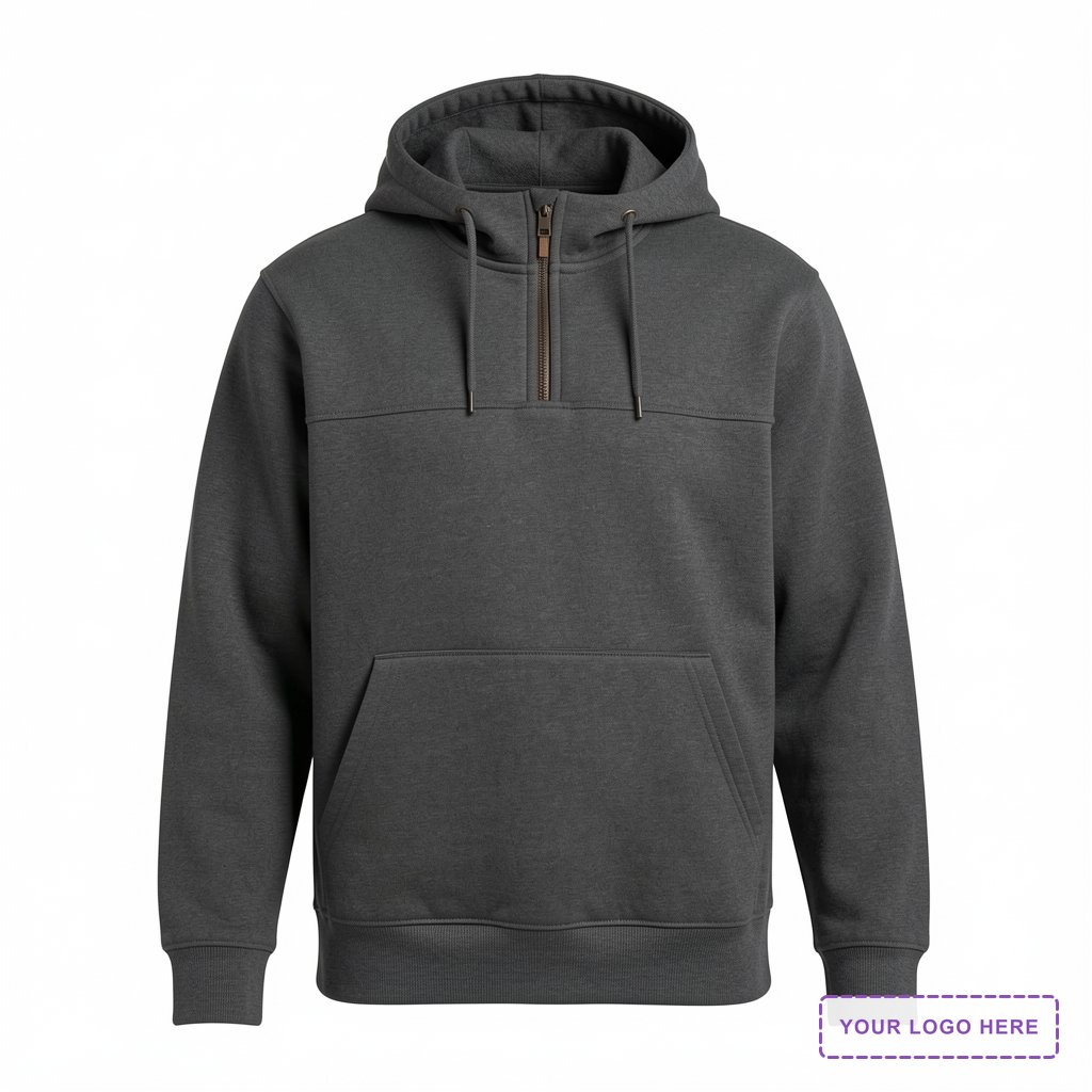 Carhartt Rain Defender Paxton Heavyweight Hooded Zip Mock Sweatshirt. CT100617