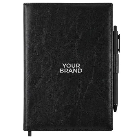 Conclave Refillable Leatherette Journal with Pen