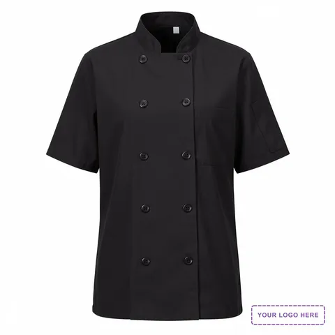 Women's Mimix™ Short Sleeve Chef Coat with OilBlok - 045X