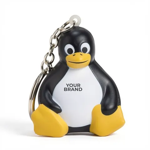 Sitting Penguin Stress Reliever Key Chain