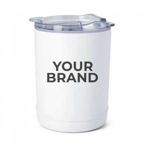 2-In-1 Full Laser Copper Insulated Beverage Holder and Tumbler