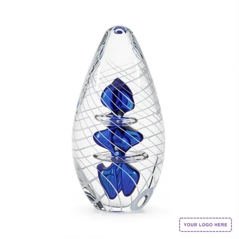 Glacier Swirl Art Glass