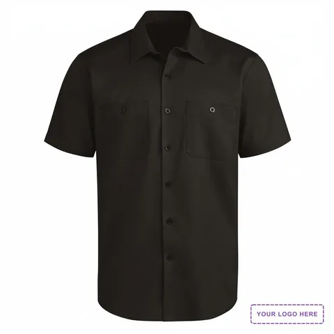Men's Tall Industrial Worktech Ventilated Short Sleeve Work Shirt - LS51T