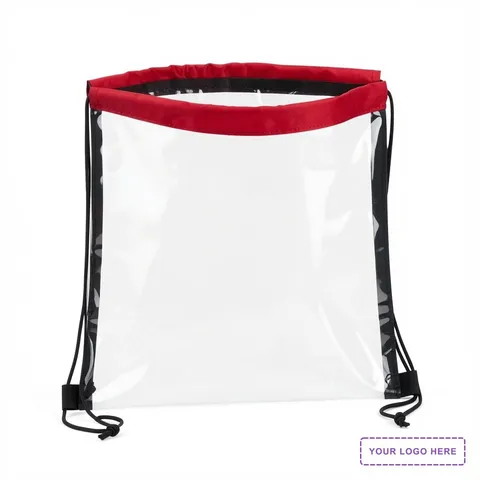 Clear Vinyl Bag with Drawstring