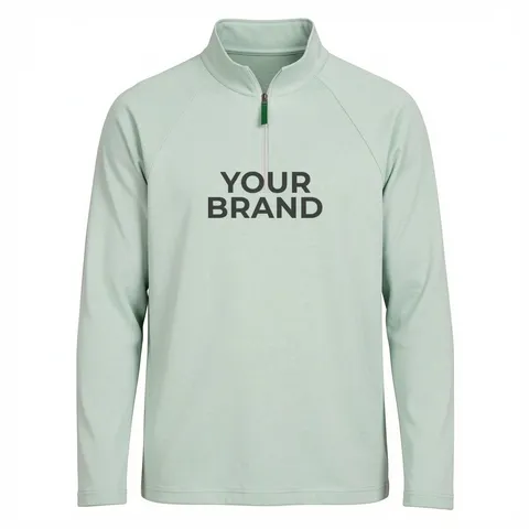 Men's CrownLux Performance® Clubhouse Micro-Stripe Quarter-Zip Pullover - DG480