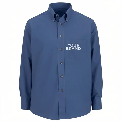 Easy Care Poplin Long Sleeve Mens Shirt
