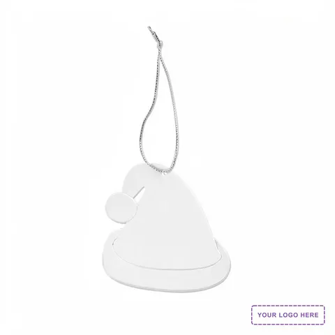 Acrylic Style Santa Hat Ornament
