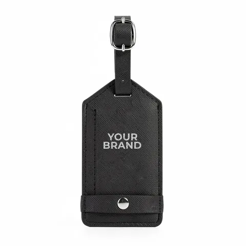 Toscano Genuine Leather Luggage Tag