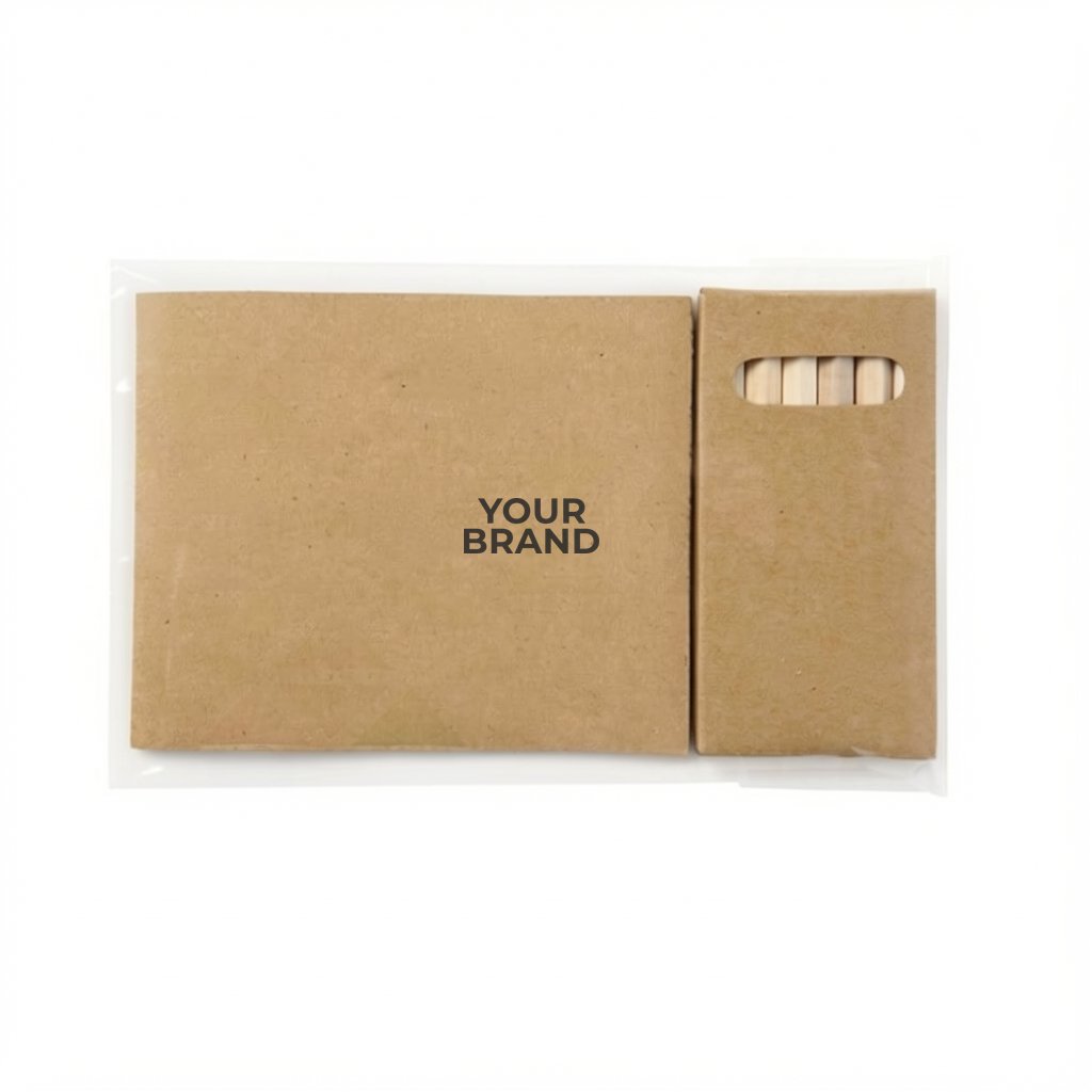 Custom Cover Adult Coloring Book & 6-Color Pencil Set To-Go