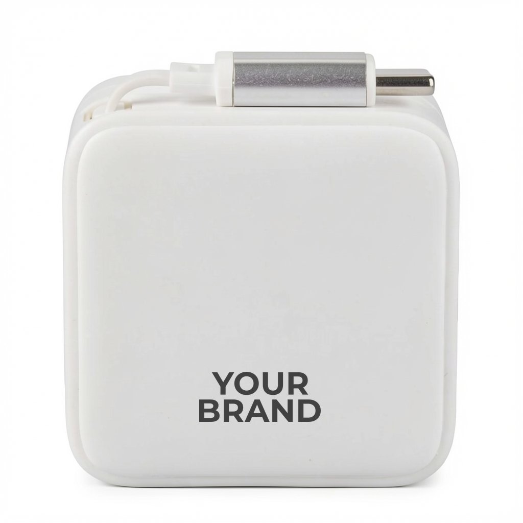 ETL Listed 20W Wall Charger with Retractable Cable
