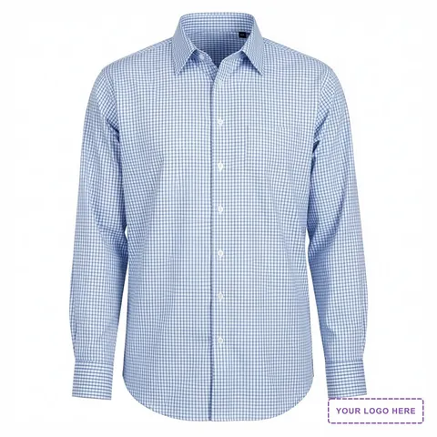 Men's CrownLux Performance® Micro Windowpane Woven Dress Shirt - DG540