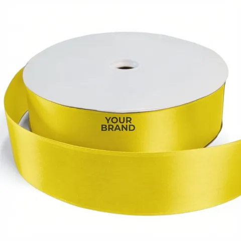 2 1/2" Badge Satin Ribbon - 100yd Roll - Foil Print