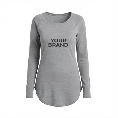 District Women's Perfect Tri Long Sleeve Tunic Tee. DT132L