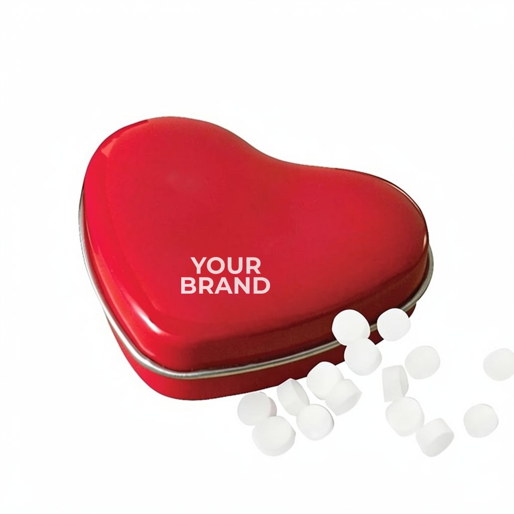 Sweet Heart Mint Tin With Micromints