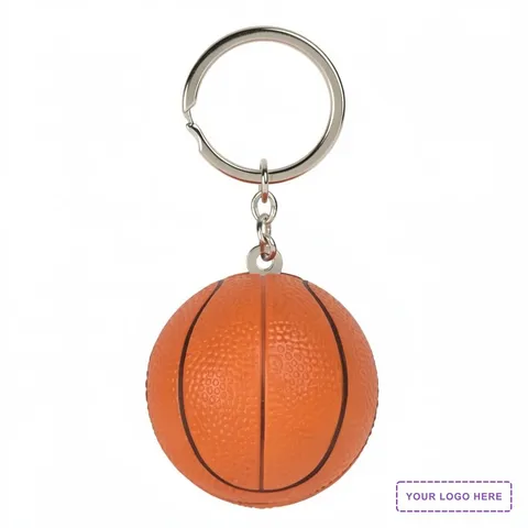 Basketball Stress Reliever Key Chain