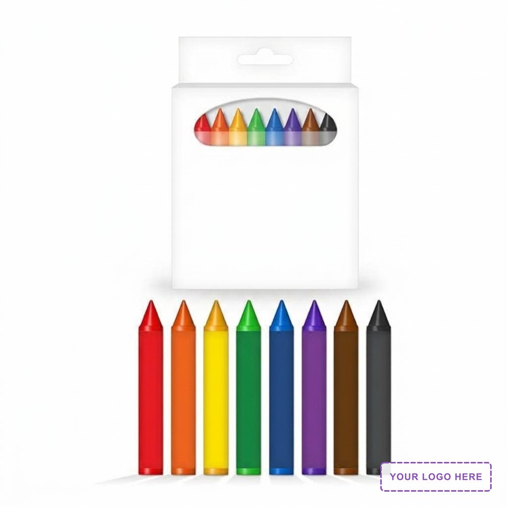 8 Pack Jumbo Crayon Box with Full Color Decal