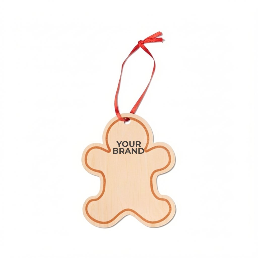 Wooden Gingerbread Man Ornament