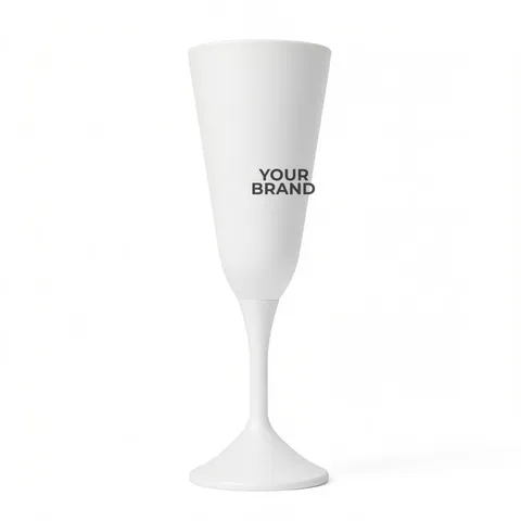 Still White Light Champagne Glass