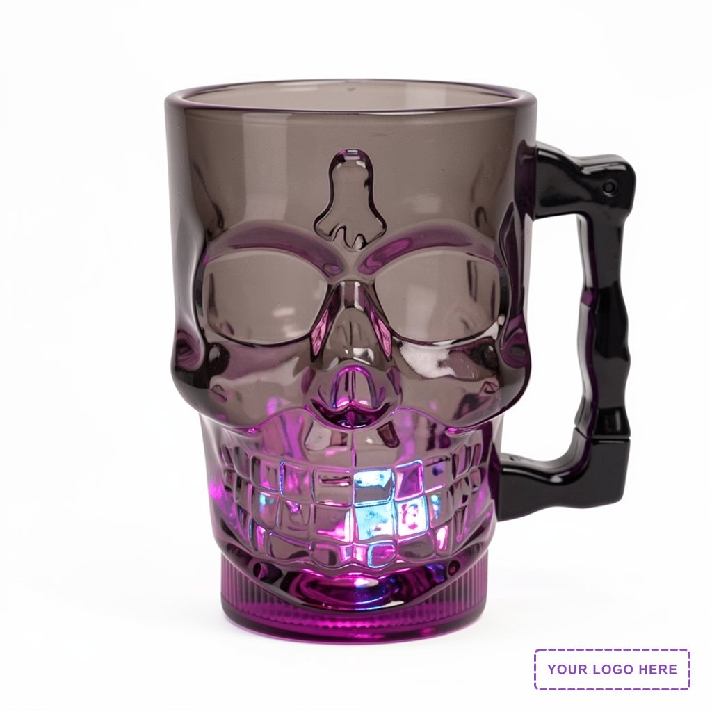 14 oz Light Up Skull Cup
