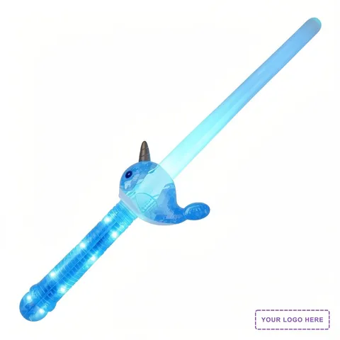 Light Up Narwhal Mini Saber Sword