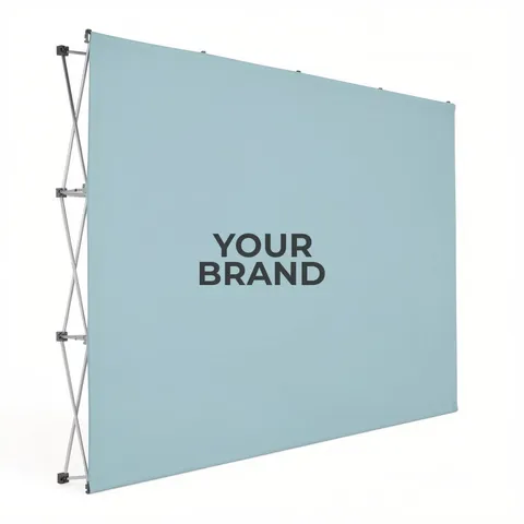 10' Straight Splash Floor Display Face Kit (Block-Out Fabric)