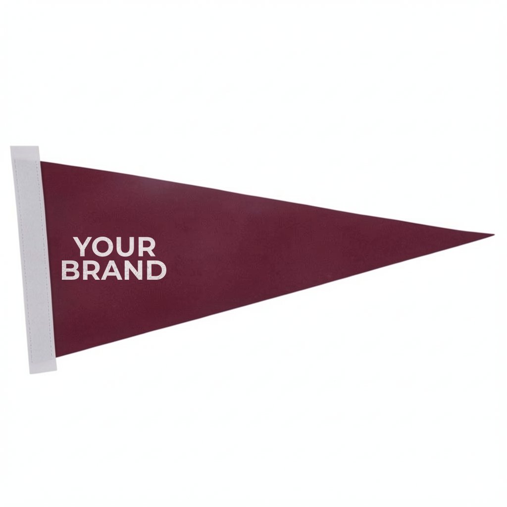 8" x 18" Colored Felt Pennant