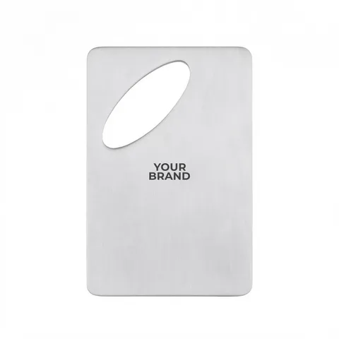 Oval Credit Card Brushed Finish Bottle Opener