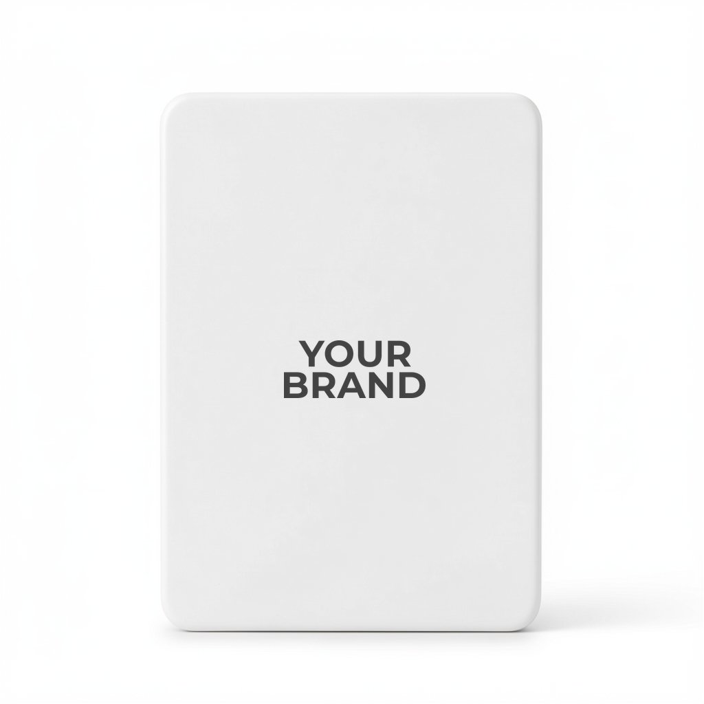Solid Back White Poker Size Playing Cards
