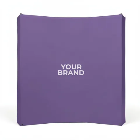 8' Curved Splash Floor Display Wrap Kit (Recycled Polyester Knit)