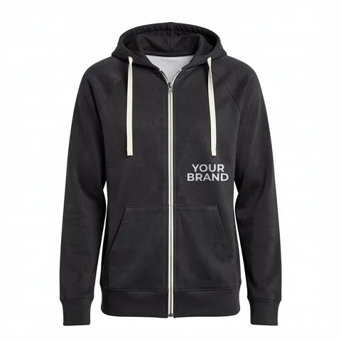 New Era Sueded Cotton Blend Full-Zip Hoodie. NEA122