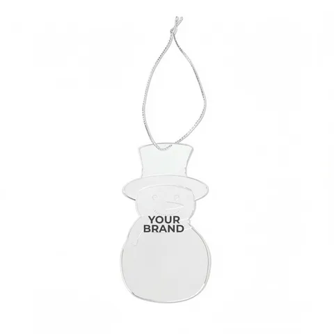 Acrylic Style Snowman Ornament