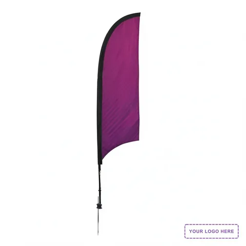 7' Premium Razor Sail Sign Kit (Double-Sided with Ground Spike)