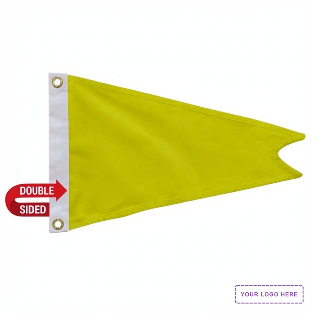 12" x 18" Nylon Burgee Flag Double-Sided