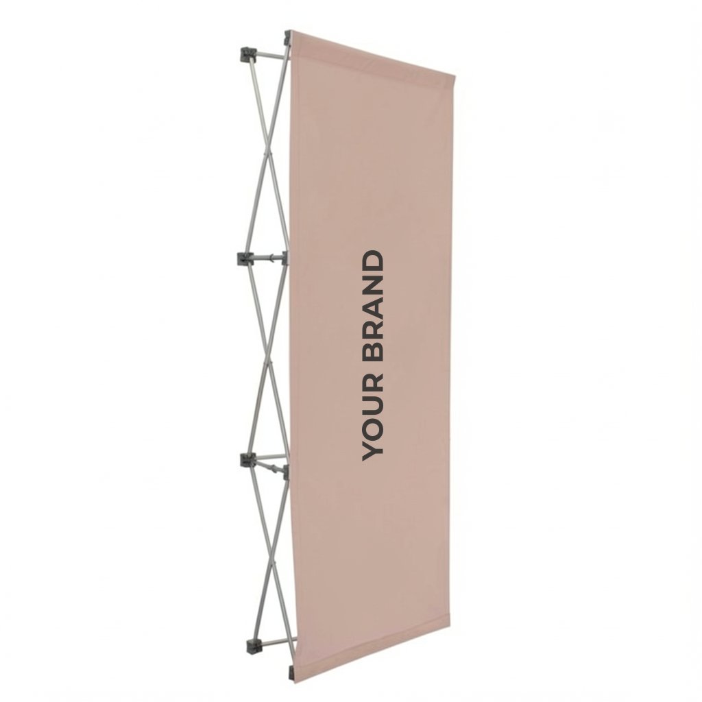 3' Straight Splash Floor Display Face Kit (Block-Out Fabric)