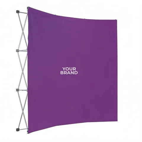 8' Curved Splash Floor Display Face Kit (Block-Out Fabric)