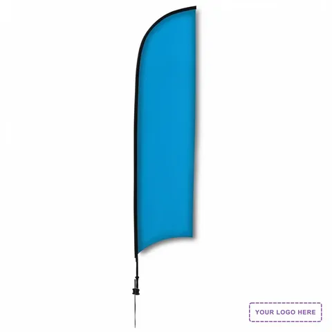 13' Premium Razor Sail Sign Kit (Single-Sided with Ground Spike)