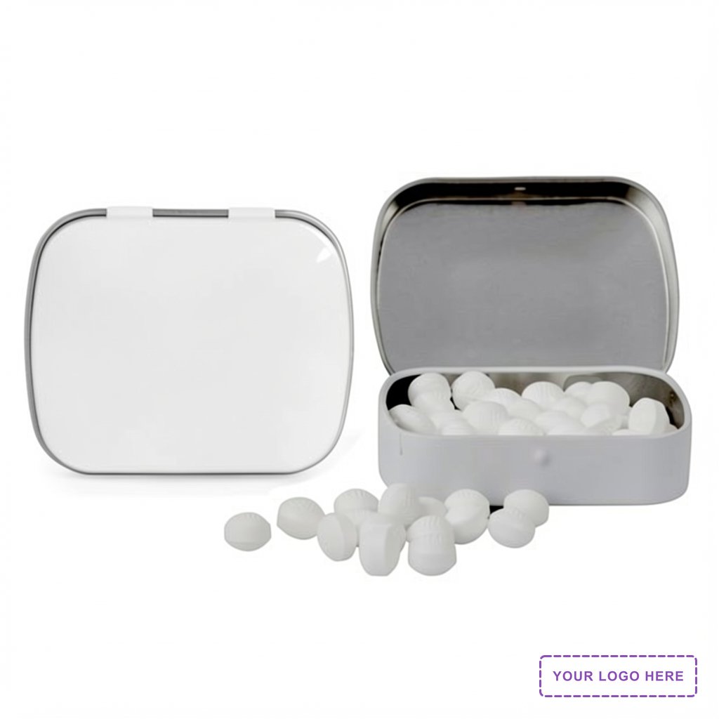 Domed Tin with Golf Ball Shaped Mints