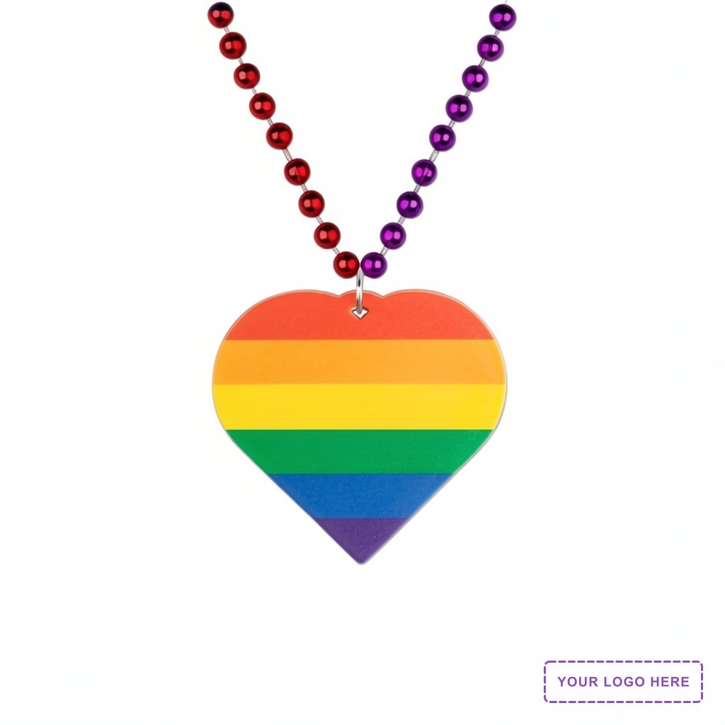 Heart Pride Medallion Beads
