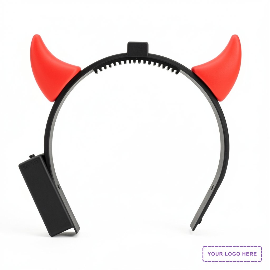Light Up Red Devil Horns