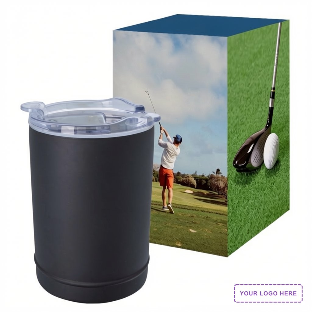 2-In-1 Copper Insulated Beverage Holder And Tumbler With Custom Box