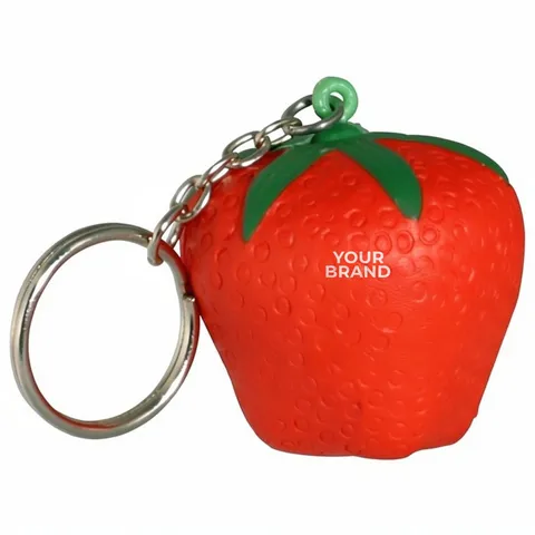 Strawberry Stress Reliever Key Chain