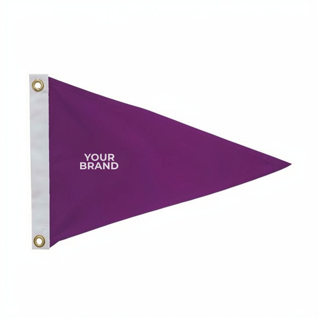 12" x 18" Nylon Pennant Flag Single-Sided