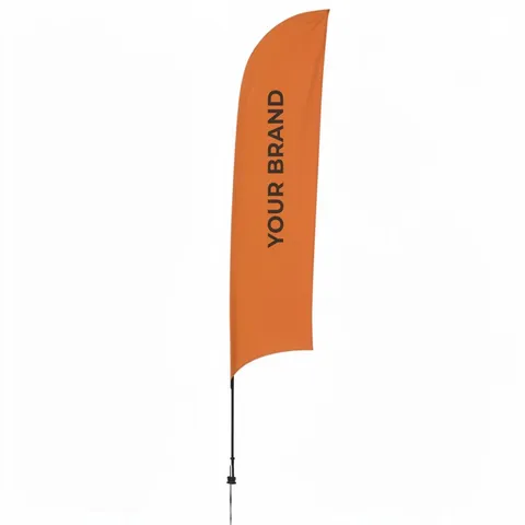 13' Streamline Razor Sail Sign Flag Kit (Single-Sided with Ground Spike)