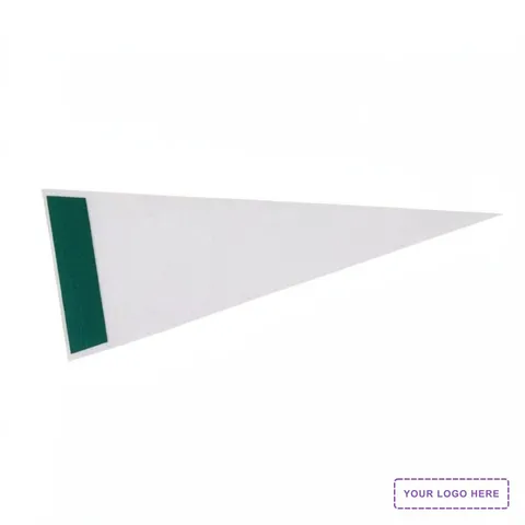 4" x 10" White Felt Pennant, Printed Strip