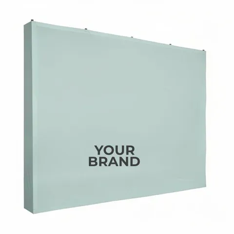 10' Straight Splash Floor Display 4-Sided Kit (Recycled Polyester Knit)
