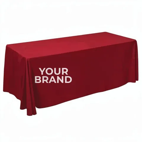 6' Value Lite Table Throw (White Imprint, 1 Location)