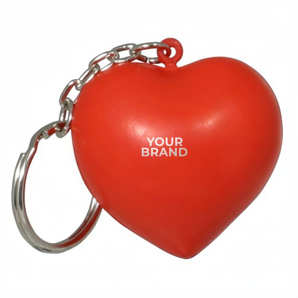 Valentine Heart Stress Reliever Key Chain