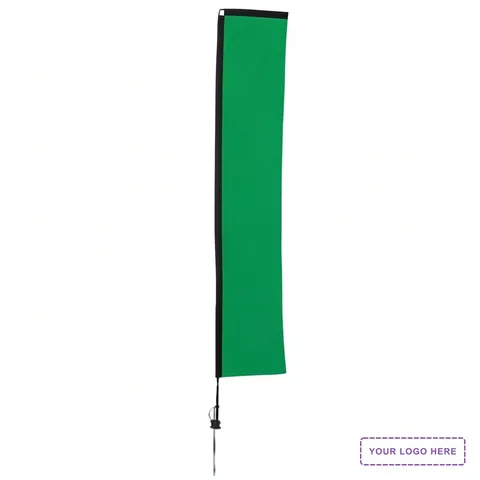 14.5' Premium Rectangle Sail Sign Kit (Single-Sided with Ground Spike)