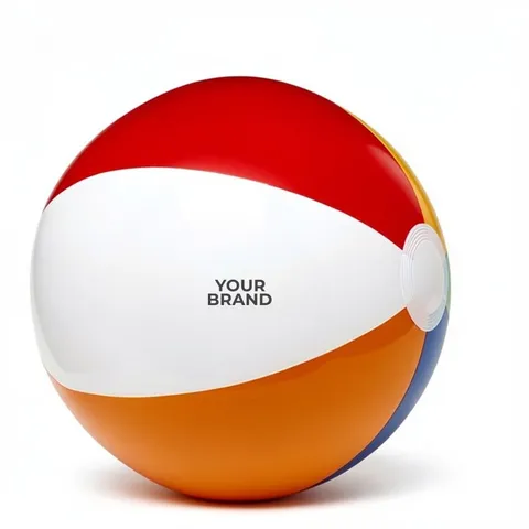 6" 6 Color Beach Ball