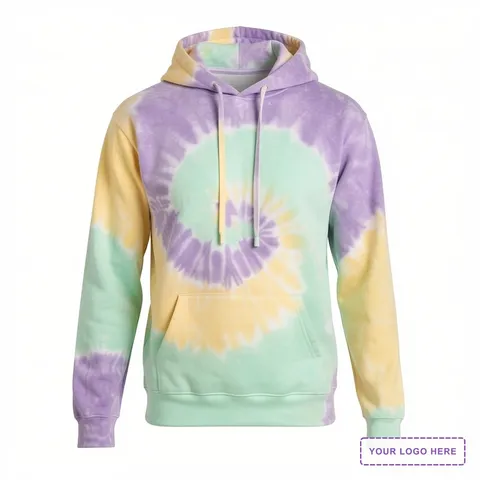 Port & Co Tie-Dye Pullover Hooded Sweatshirt. PC146